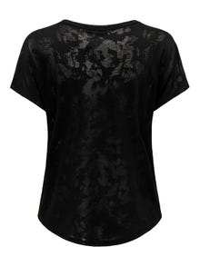 ONLY T-shirts Regular Fit Col rond -Black - 15303655