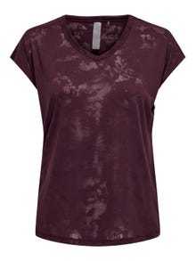 ONLY T-shirts Regular Fit Col rond -Windsor Wine - 15303655