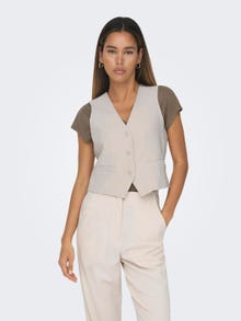 ONLY Tailored Waistcoat -Pumice Stone - 15303675