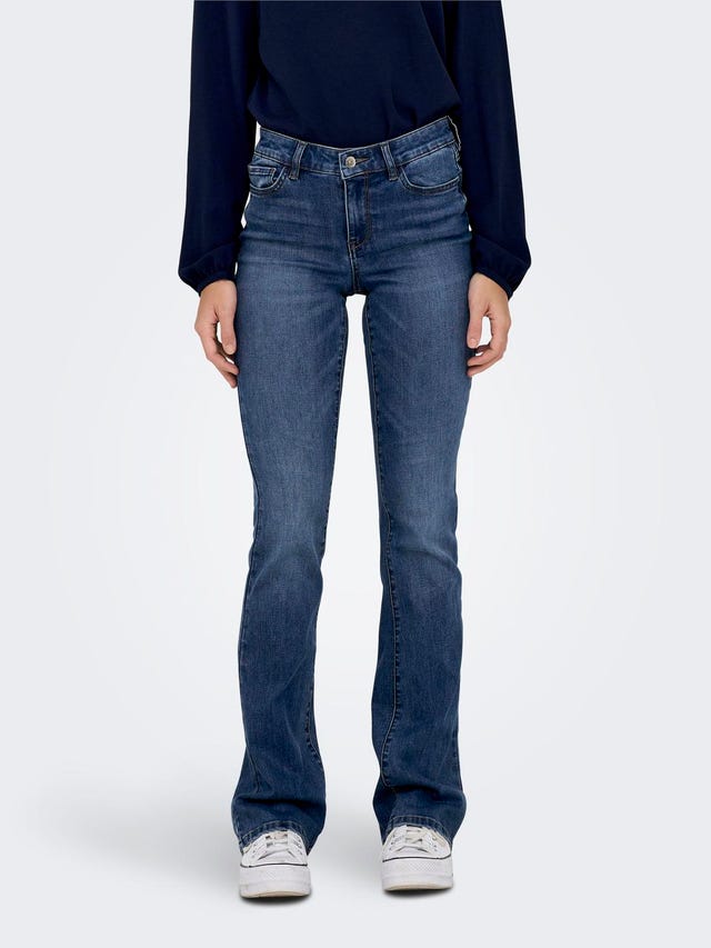 ONLY Ausgestellt Mittlere Taille Jeans - 15303741