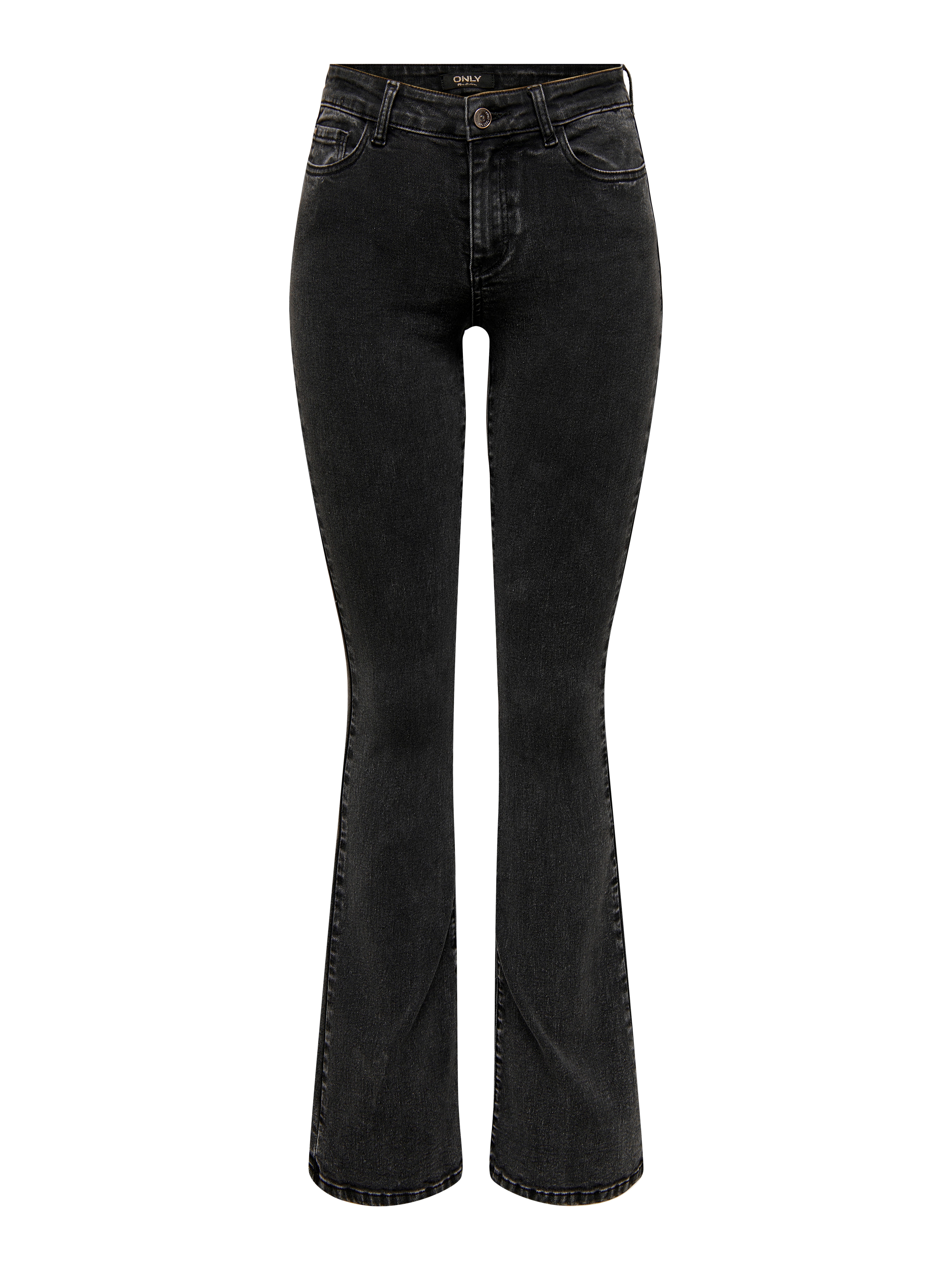 ONLROSE Mittlere Taille Ausgestellt Jeans | Schwarz | ONLY® 