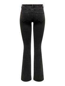 ONLY ONLRose Regular Waist Flared Jeans -Washed Black - 15303753