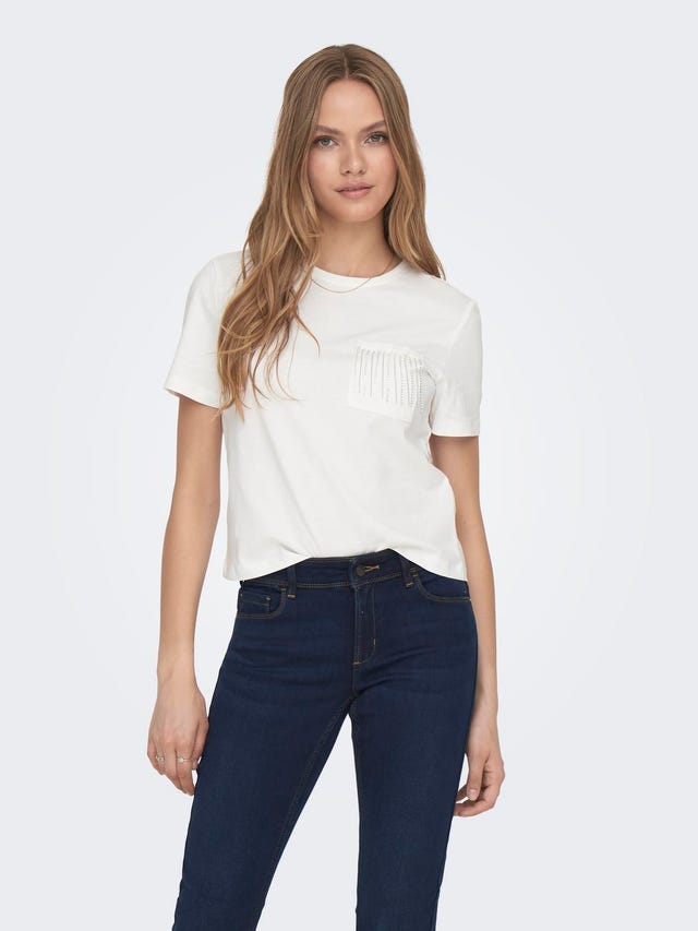 ONLY Tops Regular Fit Col rond - 15303801