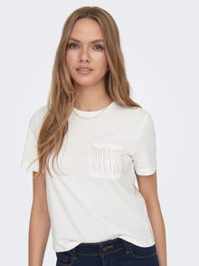 ONLY ONLRHINE T-shirt -Cloud Dancer - 15303801
