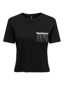 ONLY Tops Regular Fit Col rond -Black - 15303801