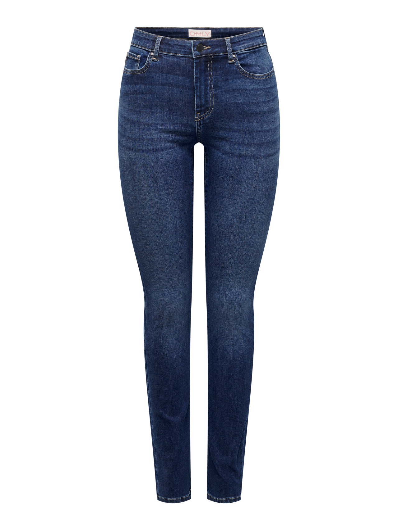 ONLY Slim Fit Mittlere Taille Jeans -Medium Blue Denim - 15303828