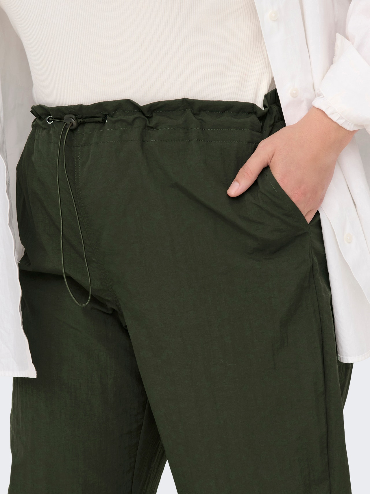 ONLY Pantalons Regular Fit Taille moyenne Curve -Rosin - 15303873