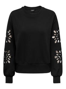 ONLY Regular Fit Round Neck Sweatshirt -Black - 15303920