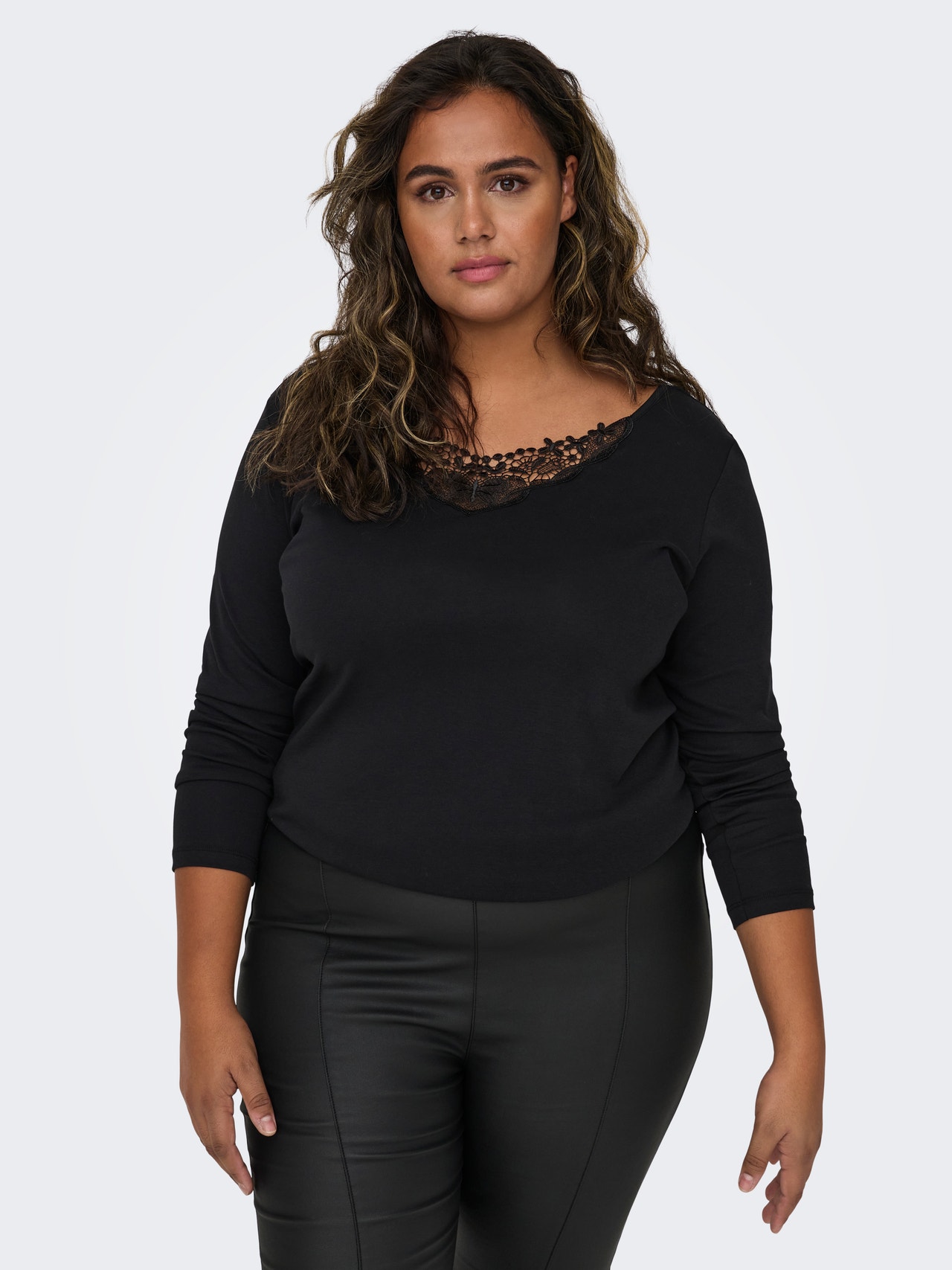 ONLY Regular fit Boothals Top -Black - 15303935