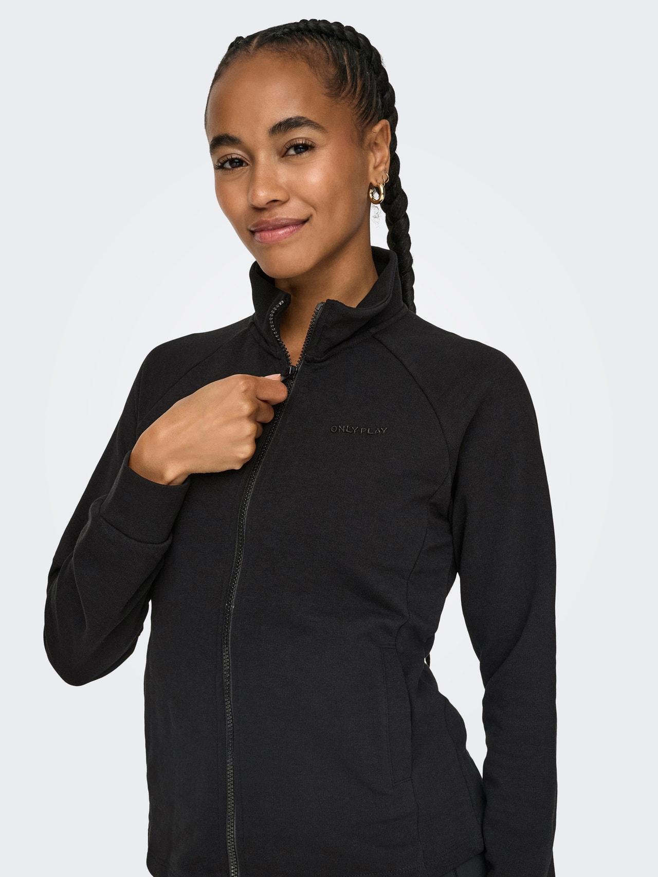 ONLY Regular Fit High neck Sweatshirt -Black - 15303953