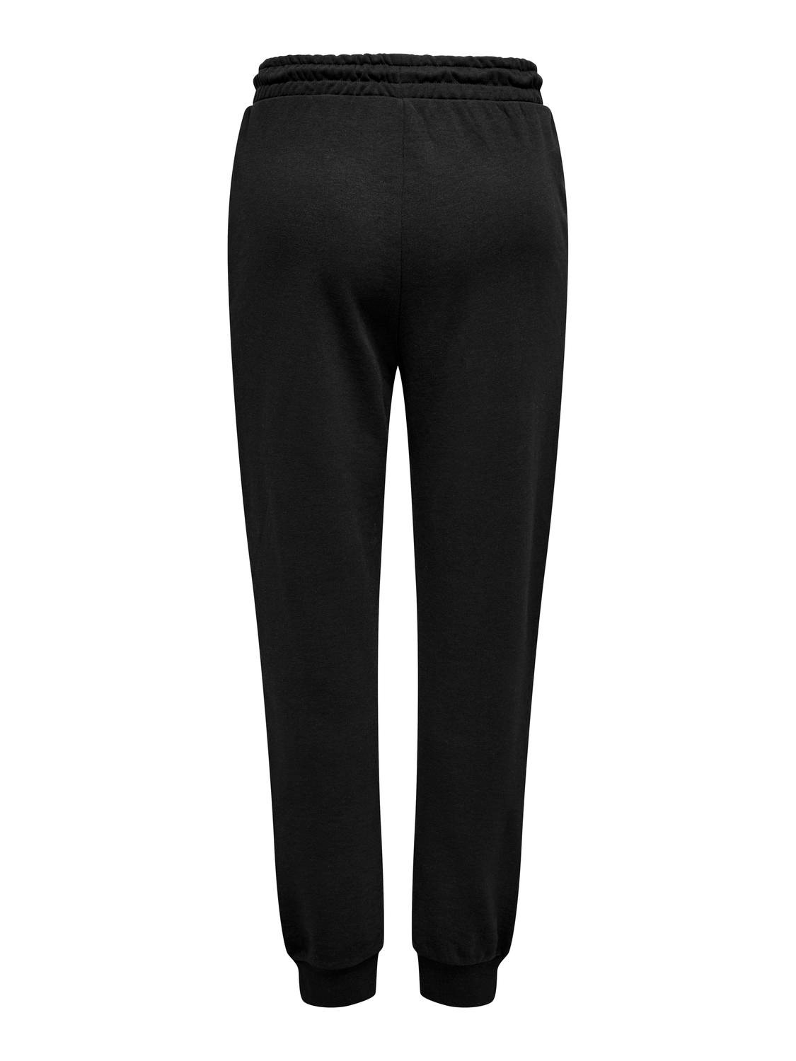 ONLY Pantalons Slim Fit Taille moyenne Élastique -Black - 15303954
