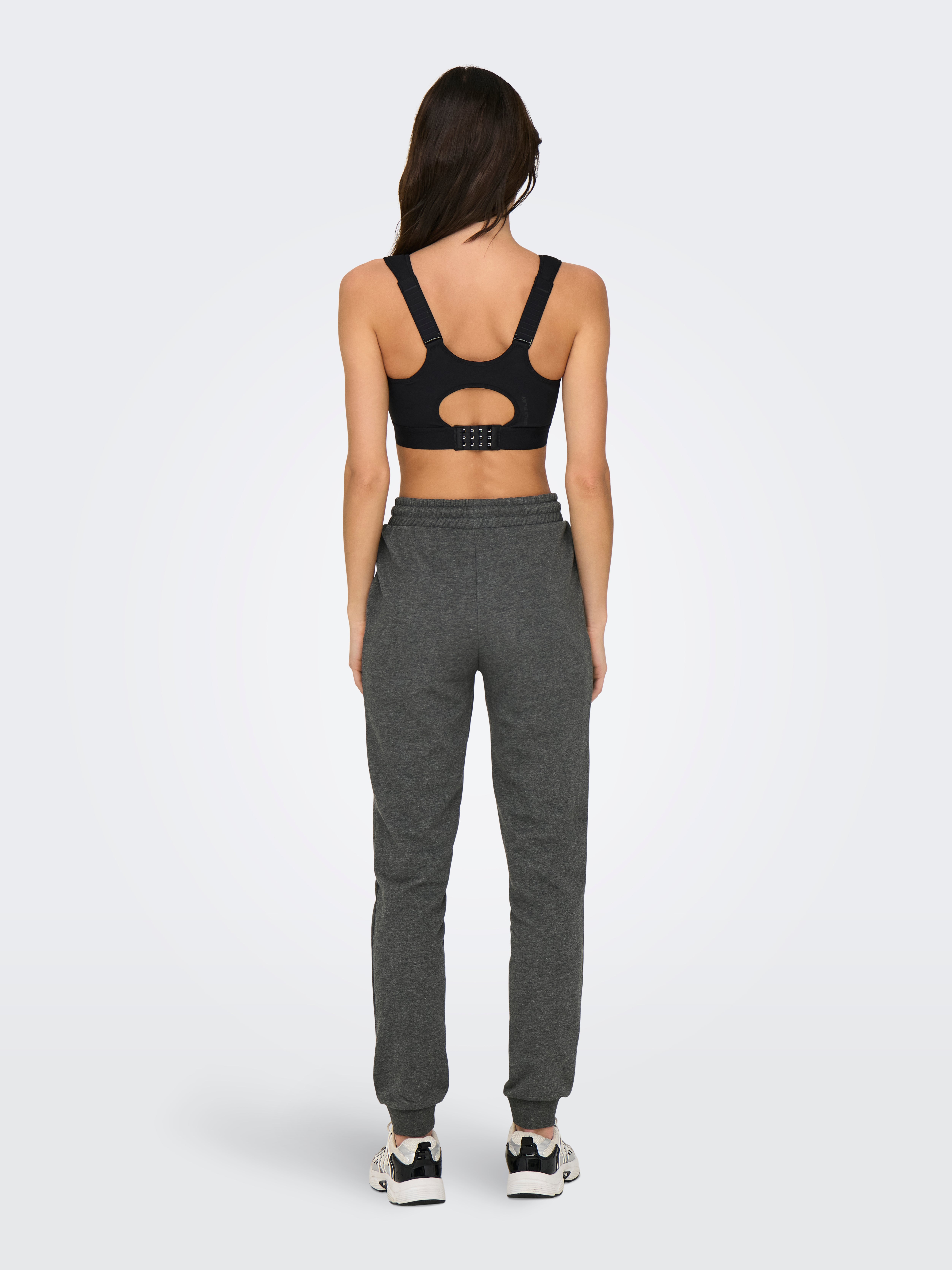 ONPMELINA Mittlere Taille Slim Fit Hose | Dunkelgrau | ONLY®