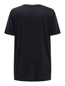 ONLY Normal passform O-ringning T-shirt -Black - 15303980