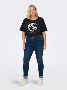 ONLY Regular Fit Round Neck T-Shirt -Black - 15303980