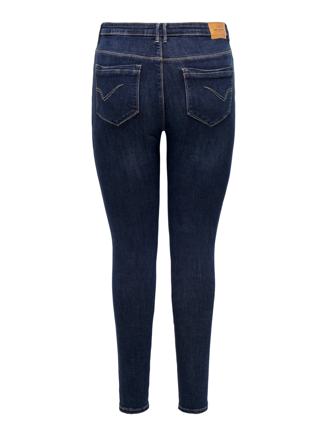 ONLY Jeans Skinny Fit Taille haute -Dark Blue Denim - 15303993