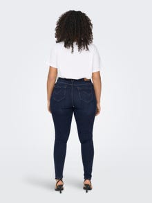 ONLY Skinny Fit High waist Jeans -Dark Blue Denim - 15303993