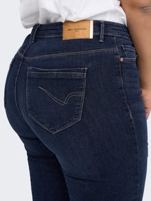 ONLY CARLAOLA LIFE High Waist SKinny DEStroyed Jeans -Dark Blue Denim - 15303993