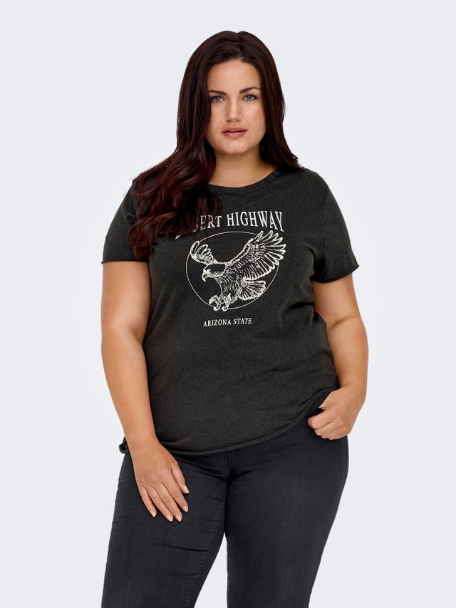 ONLY Curvy o-neck t-shirt - 15304002