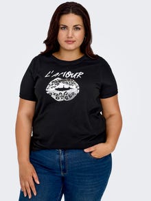 ONLY Camisetas Corte regular Cuello redondo -Black - 15304003