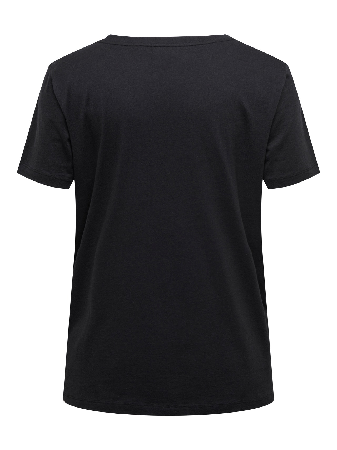 ONLY curvy o-neck t-shirt -Black - 15304005