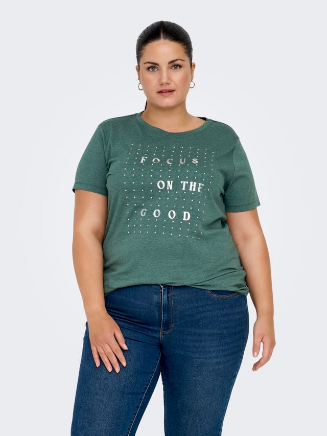 ONLY curvy o-neck t-shirt - 15304005