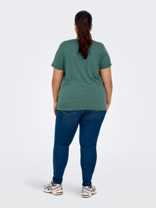 ONLY Curvy o-hals t-shirt -Bayberry - 15304005