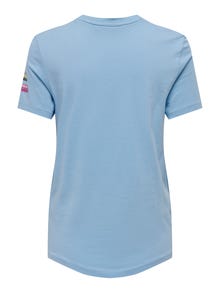 ONLY Regular fit O-hals T-shirts -Powder Blue - 15304015