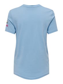 ONLY Regular Fit O-hals T-skjorte -Powder Blue - 15304015