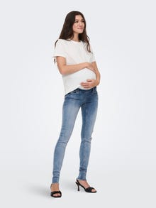 ONLY Regular Fit O-Neck Maternity T-Shirt -Cloud Dancer - 15304015