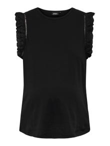 ONLY Mama frill top -Black - 15304018