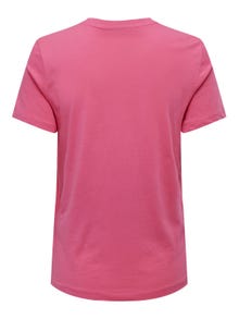 ONLY Regular Fit Round Neck Maternity T-Shirt -Camellia Rose - 15304024