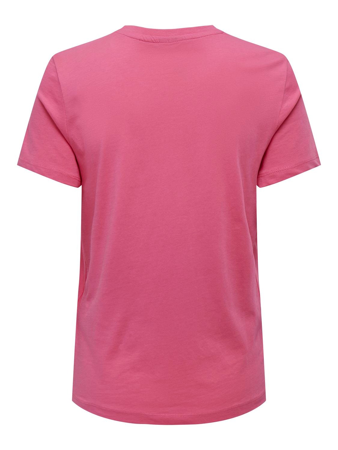 ONLY Regular Fit Round Neck Maternity T-Shirt -Camellia Rose - 15304024