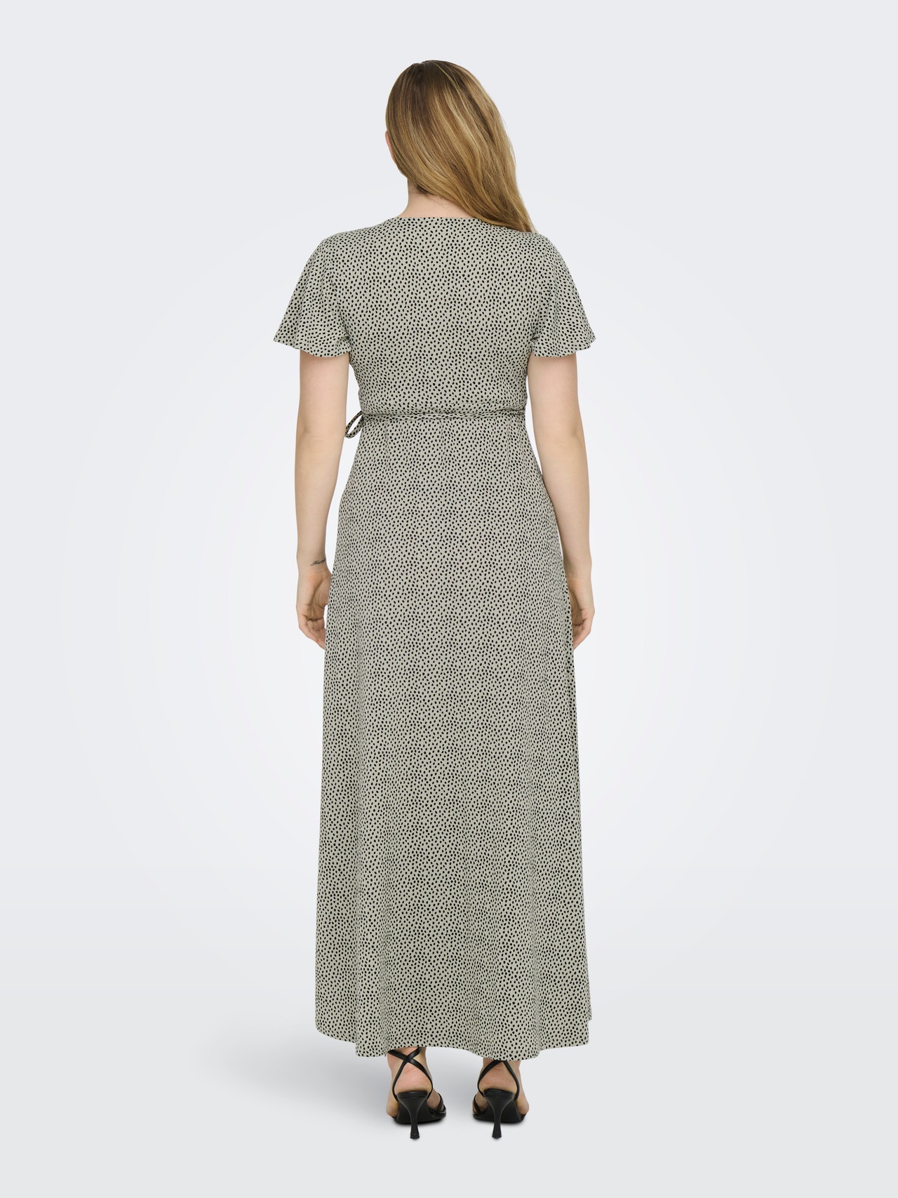 ONLY Mama wrap maxi dress -Moss Gray - 15304030