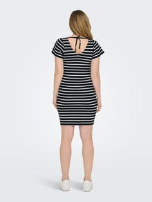 ONLY Mama mini striped Dress -Black - 15304031