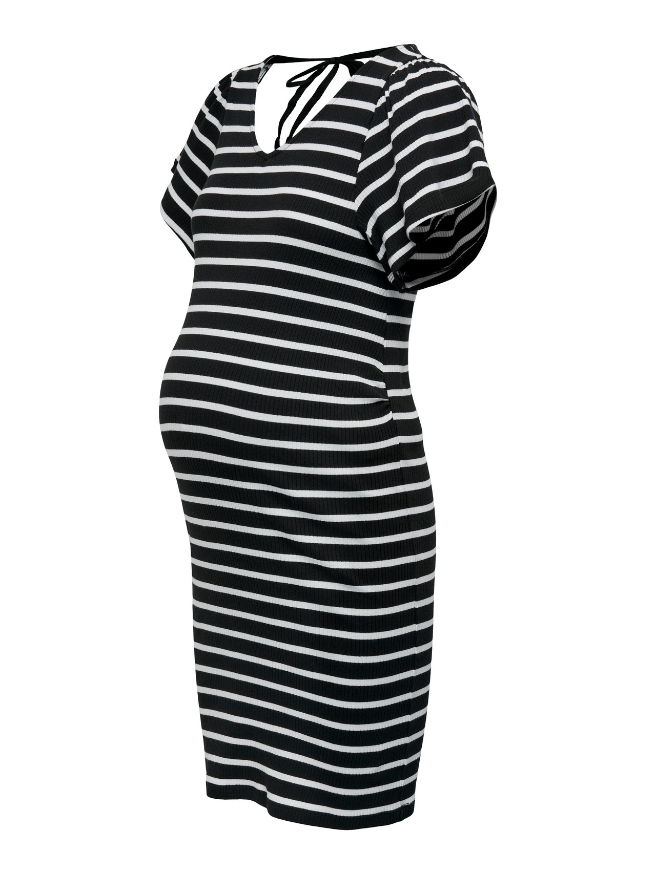 ONLY Mama mini striped Dress -Black - 15304031