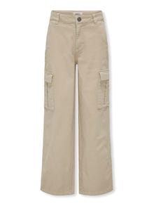 ONLY Straight Fit Cargo Trousers -Pumice Stone - 15304049