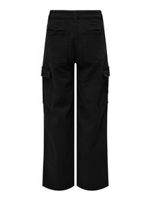 ONLY KOGYARROW-VOX Straight Fit Cargo Trousers -Black - 15304049