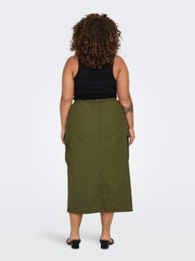 ONLY Curvy cargo skirt -Dark Olive - 15304051