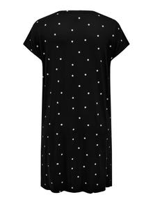 ONLY Regular Fit O-hals Lang kjole -Black - 15304061