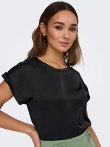 ONLY o-neck top -Black - 15304077
