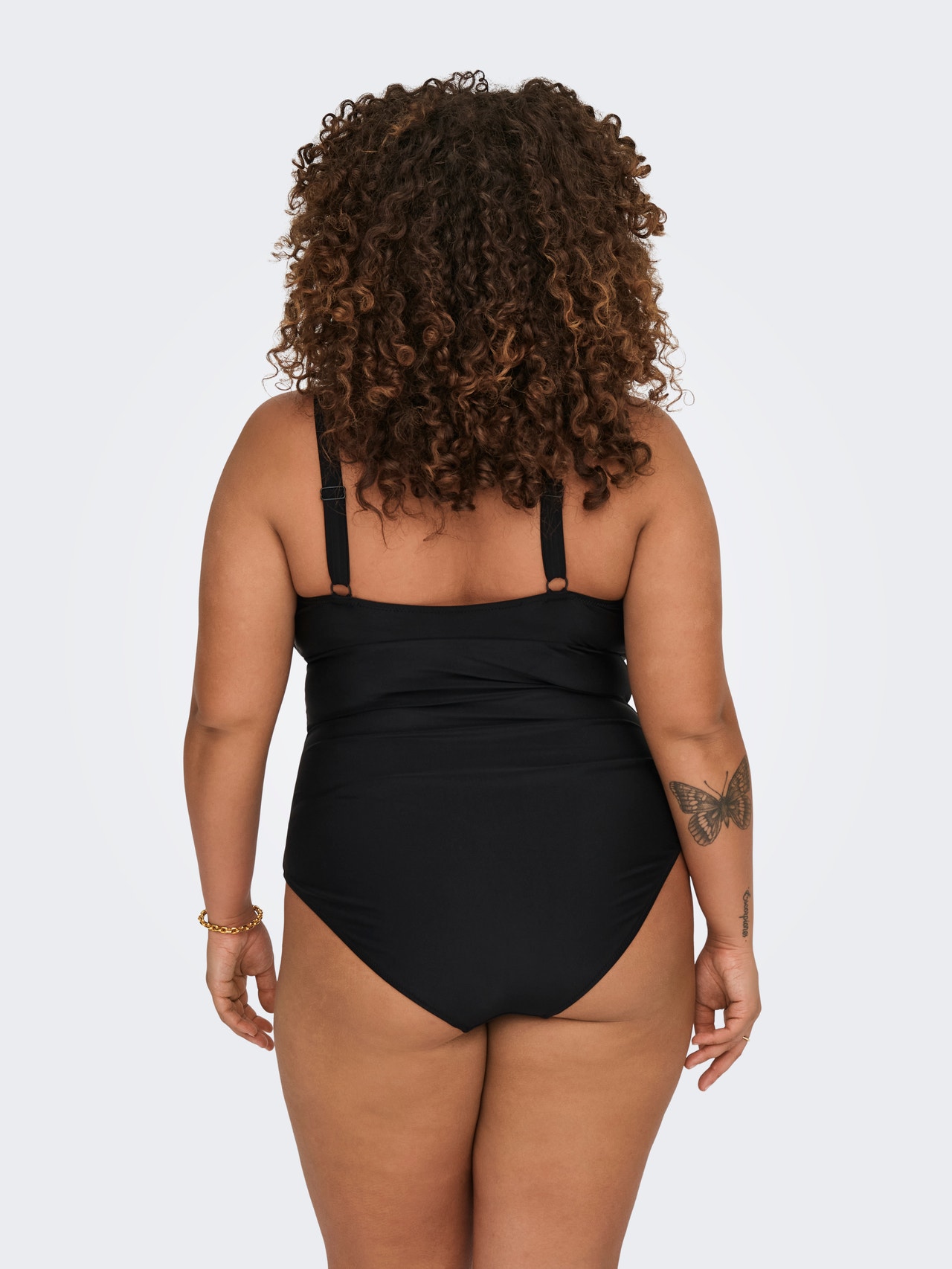 ONLY Curvy Swimsuit With Adjustable Straps -Black - 15304080