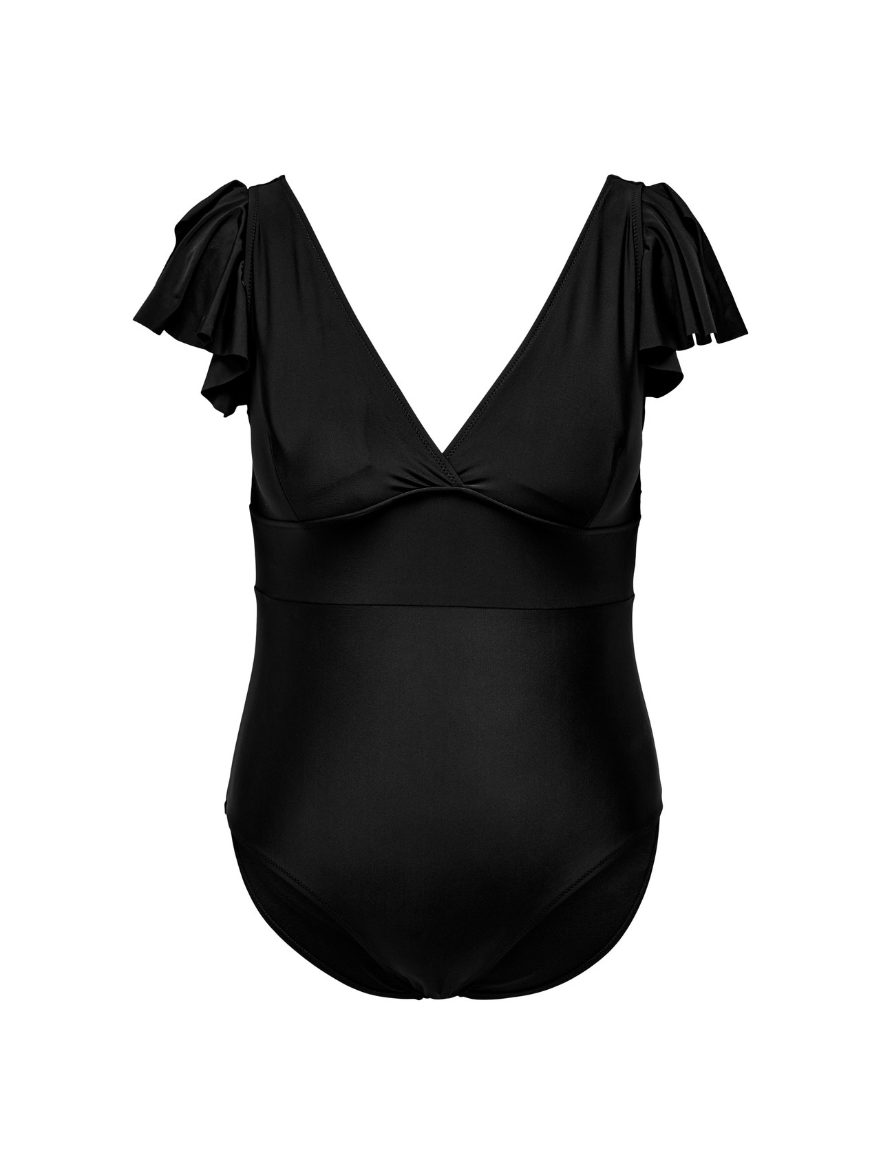 ONLY Curvy Ruffle detailed Swimsuit -Black - 15304082