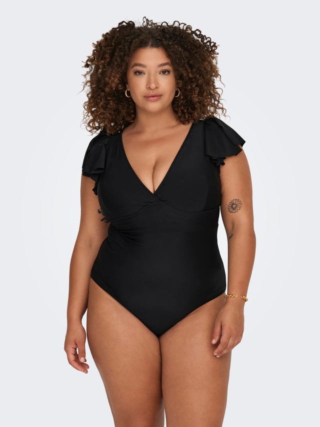 ONLY Curvy Ruffle detailed Swimsuit - 15304082