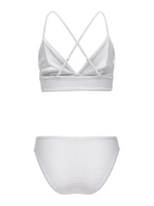 ONLY Ensfarvet Bikini Sæt -White - 15304100