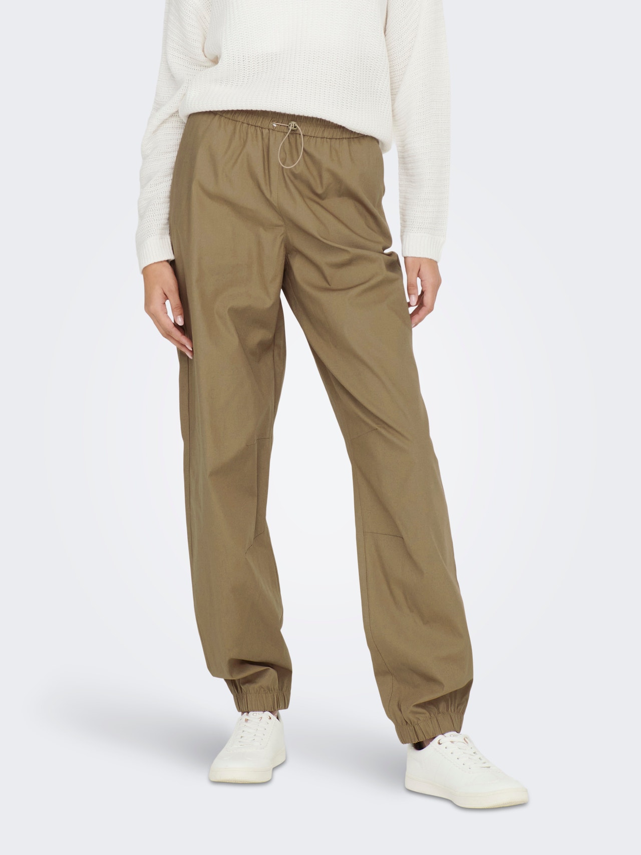 ONLY Wide Leg Fit Trousers -Lead Gray - 15304101