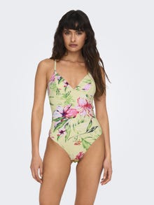 ONLY Swimsuit With Adjustable Straps -Pastel Green - 15304107