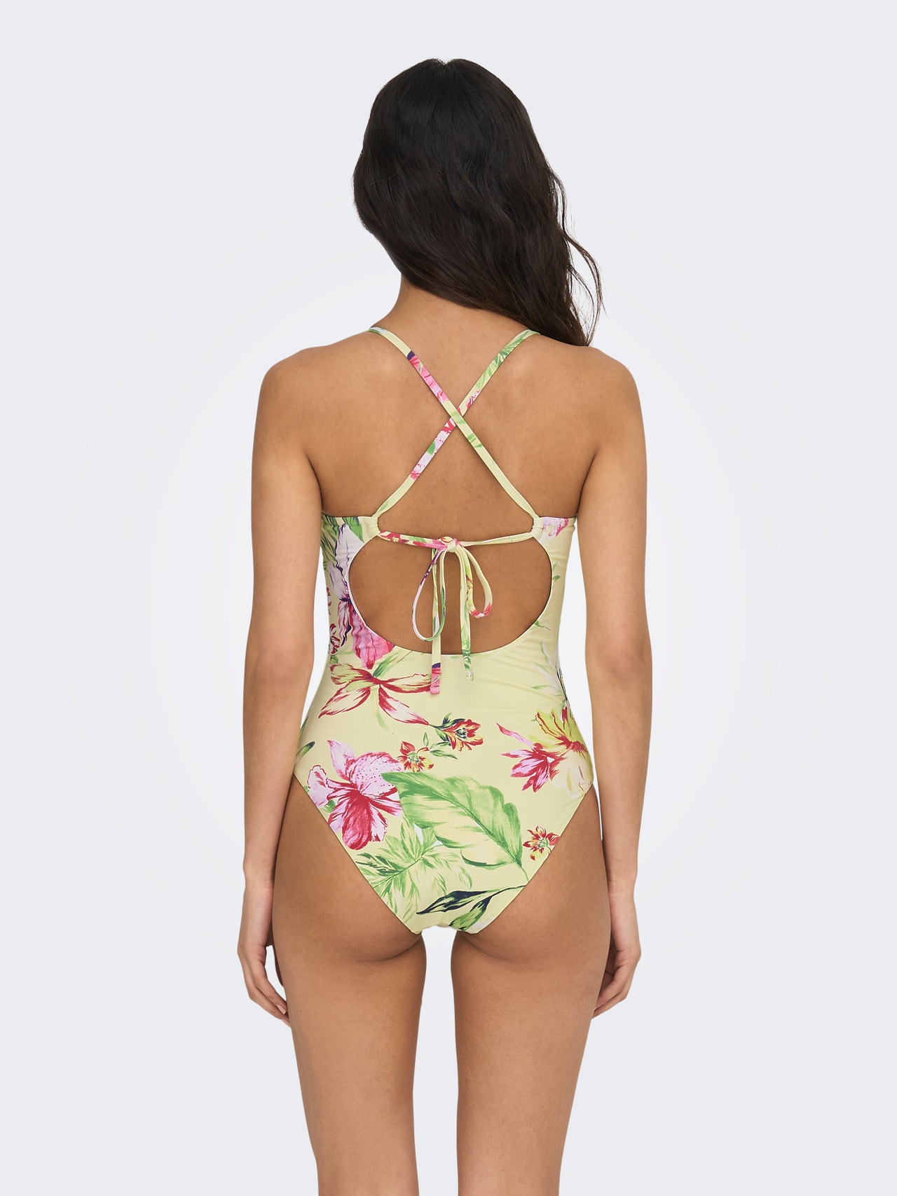 ONLY Swimsuit With Adjustable Straps -Pastel Green - 15304107