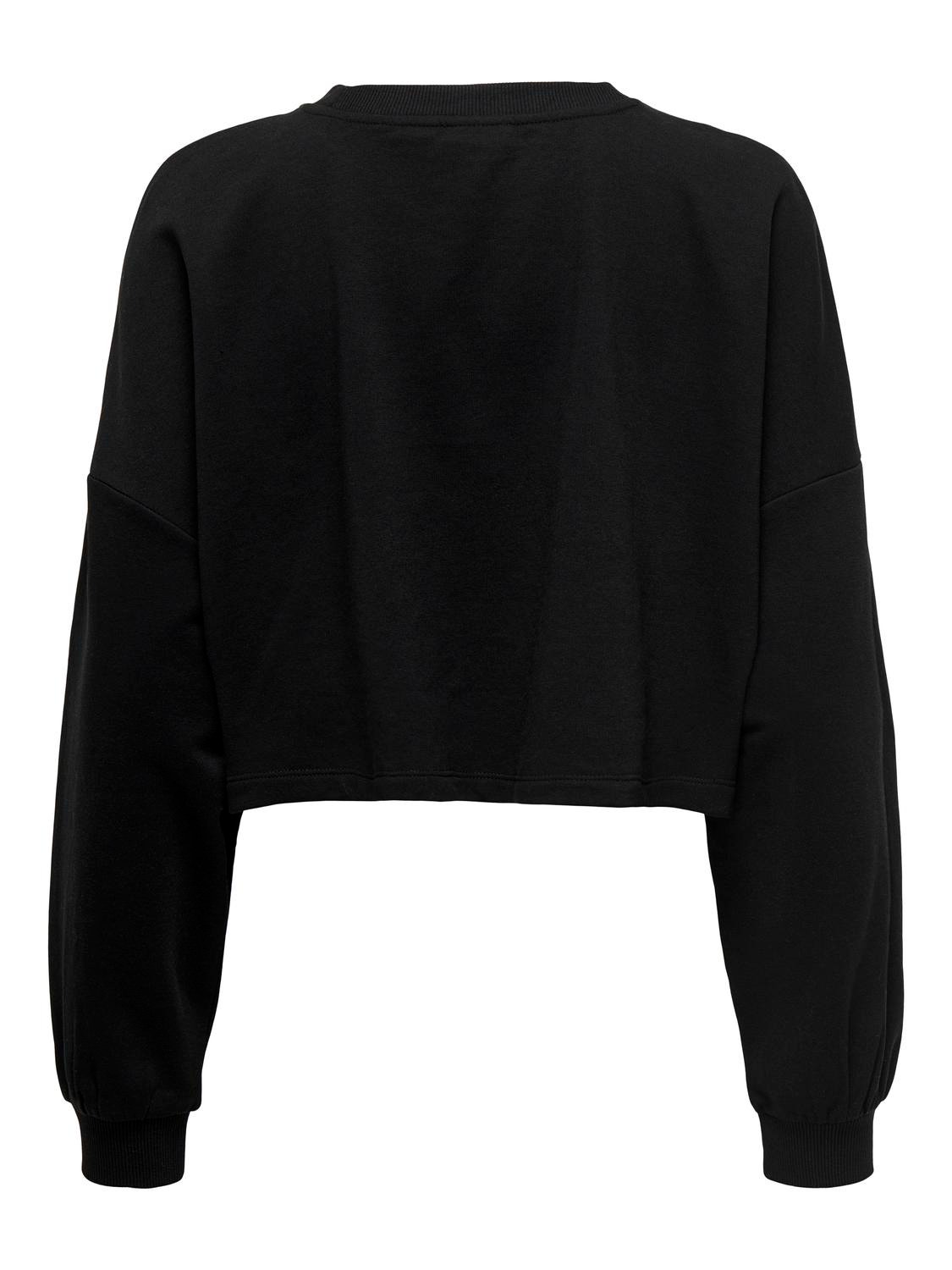 ONLY Sweat-shirt Regular Fit Col rond -Black - 15304120