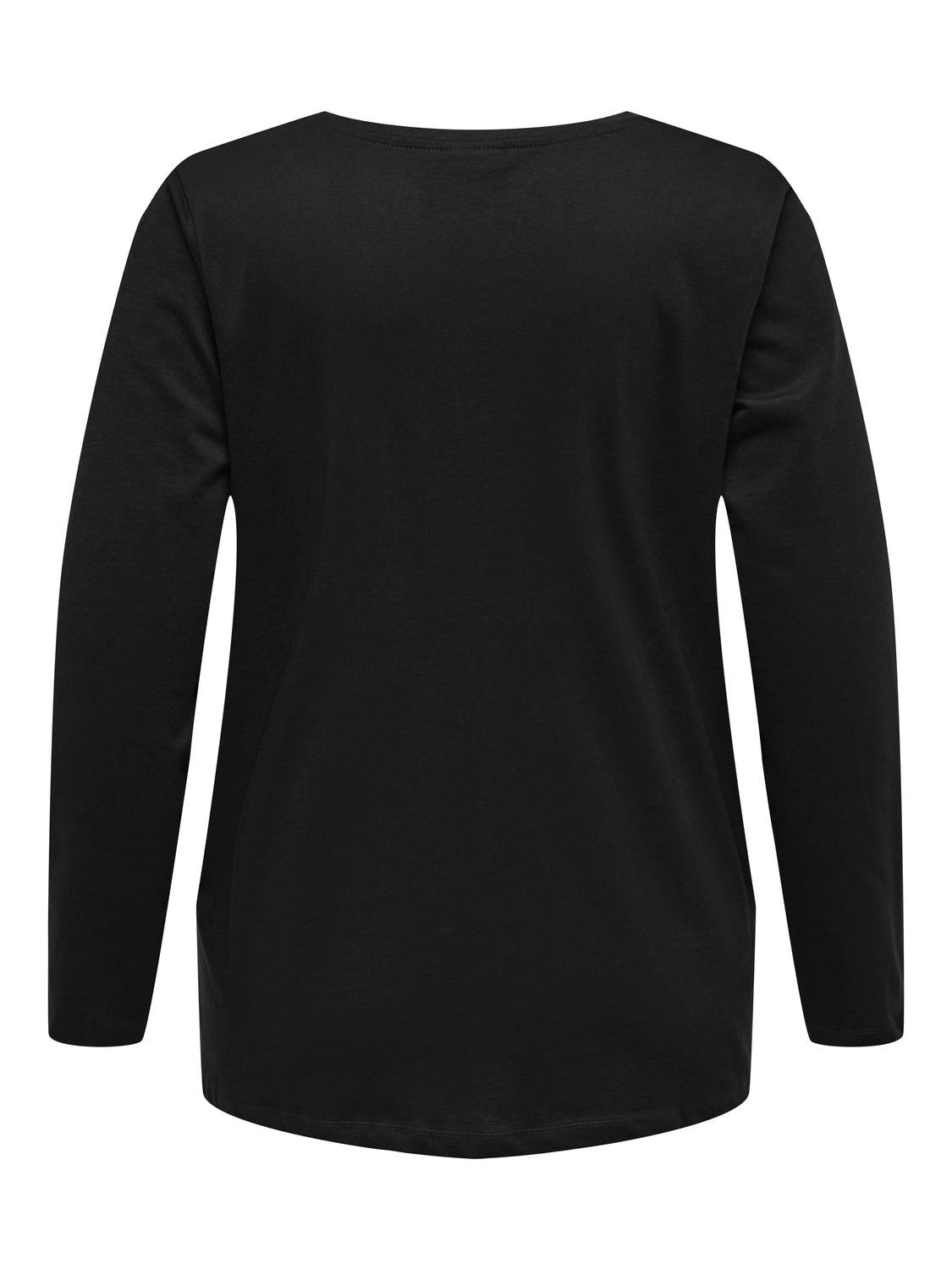 ONLY Normal geschnitten V-Ausschnitt T-Shirt -Black - 15304124
