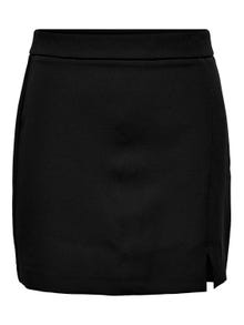 ONLY Mini skirt with slit -Black - 15304133